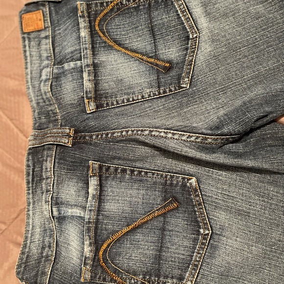 👖Y2K Guess Boot Cut Sweetheart Flare Stretch Denim Jeans - Picture 2 of 3